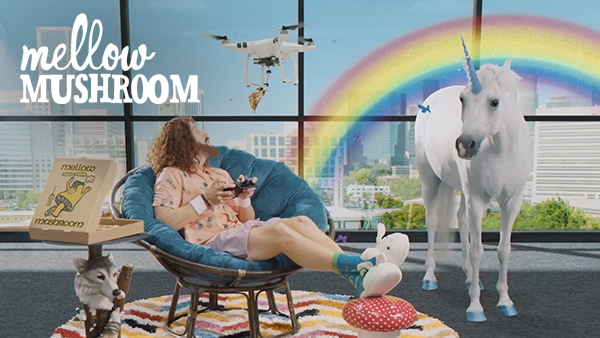 Watch one of the spots from Mellow Mushroom's Live a Little campaign.